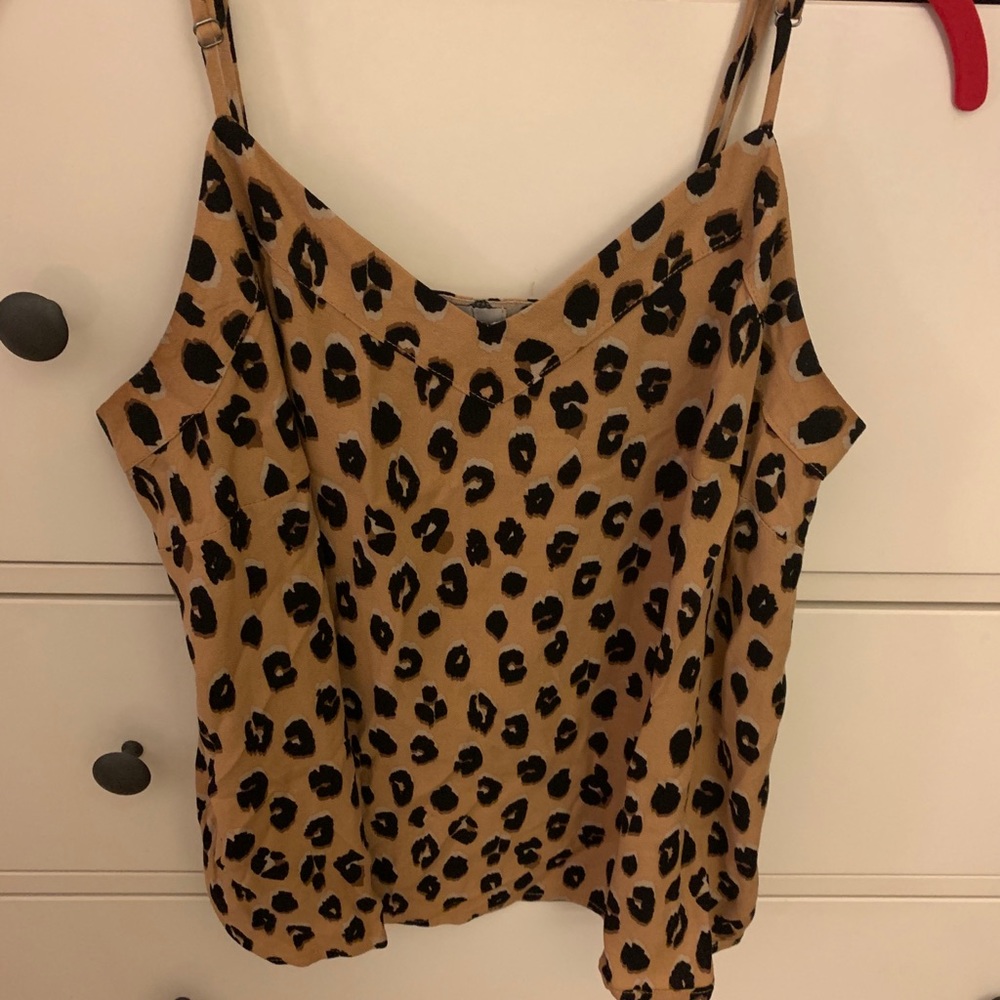 Target A New Day Leopard Cheetah Top medium EUC